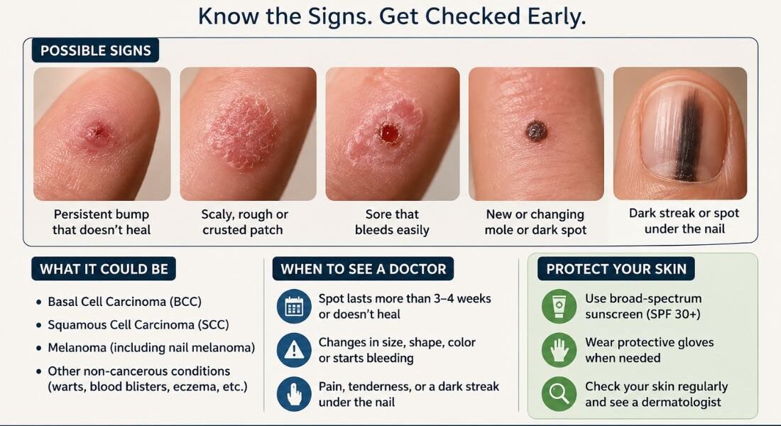 Skin Cancer on Fingers - Healthfolksdaily