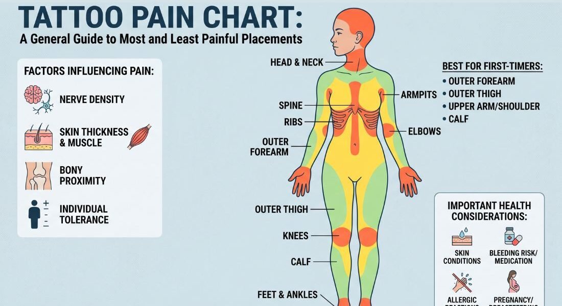 Tattoo Pain Chart..